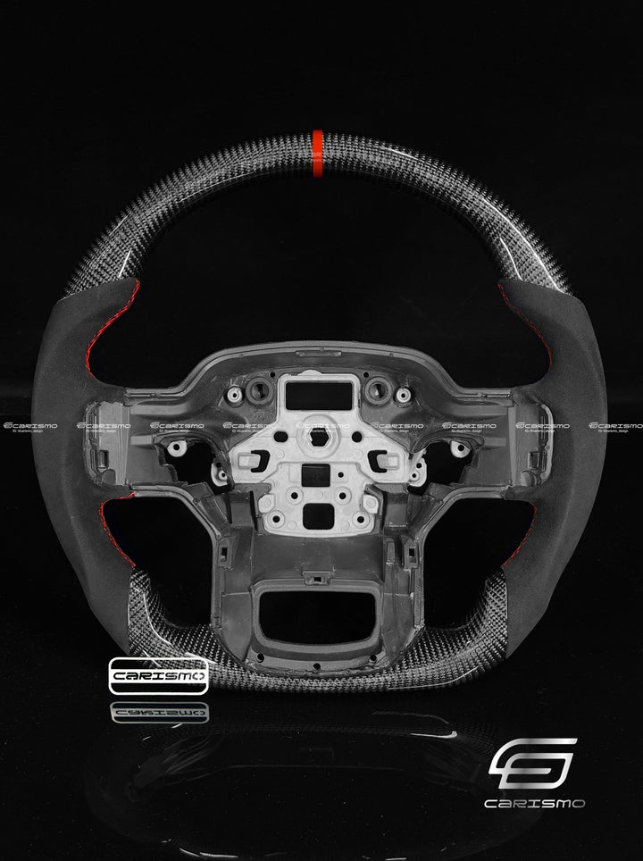 Carismo Steering Wheel For Ford F - 150 Raptor (Gen 3) - Sport - Gloss Carbon - Alcantara - Carismo