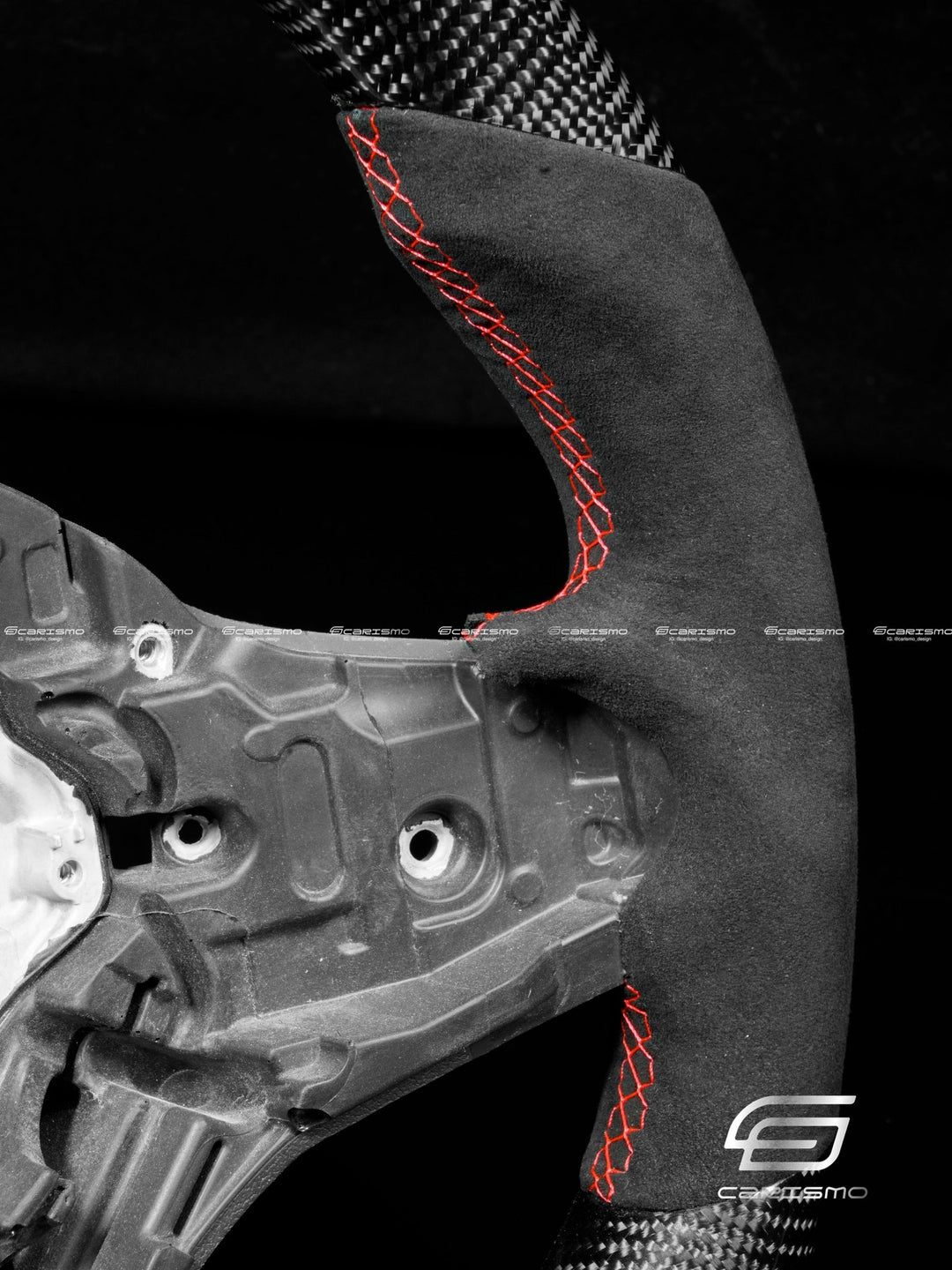Carismo Steering Wheel For Honda Civic (FE) / Type R (FL5) - Signature - Gloss Carbon - Alcantara - Carismo