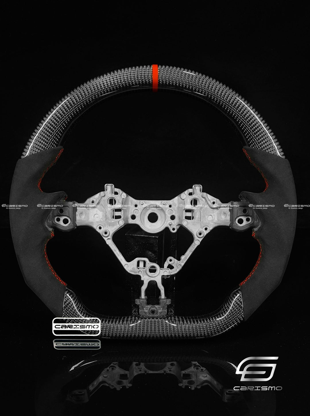 Carismo Steering Wheel For Toyota GR86 (ZN8) - Sport - Gloss Carbon - Alcantara - Carismo