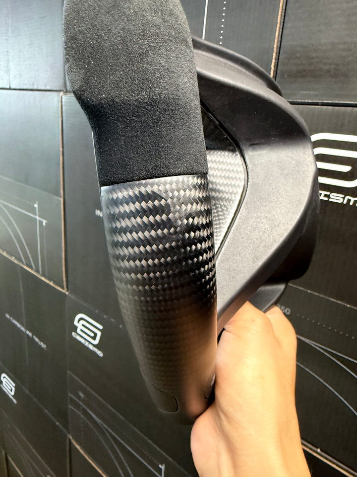 [Media/Test] McLaren Super Sport - Sport - Matte Carbon - Alcantara - Blue Stitching - Blue Stripe (Slight Manufacturing Defect)