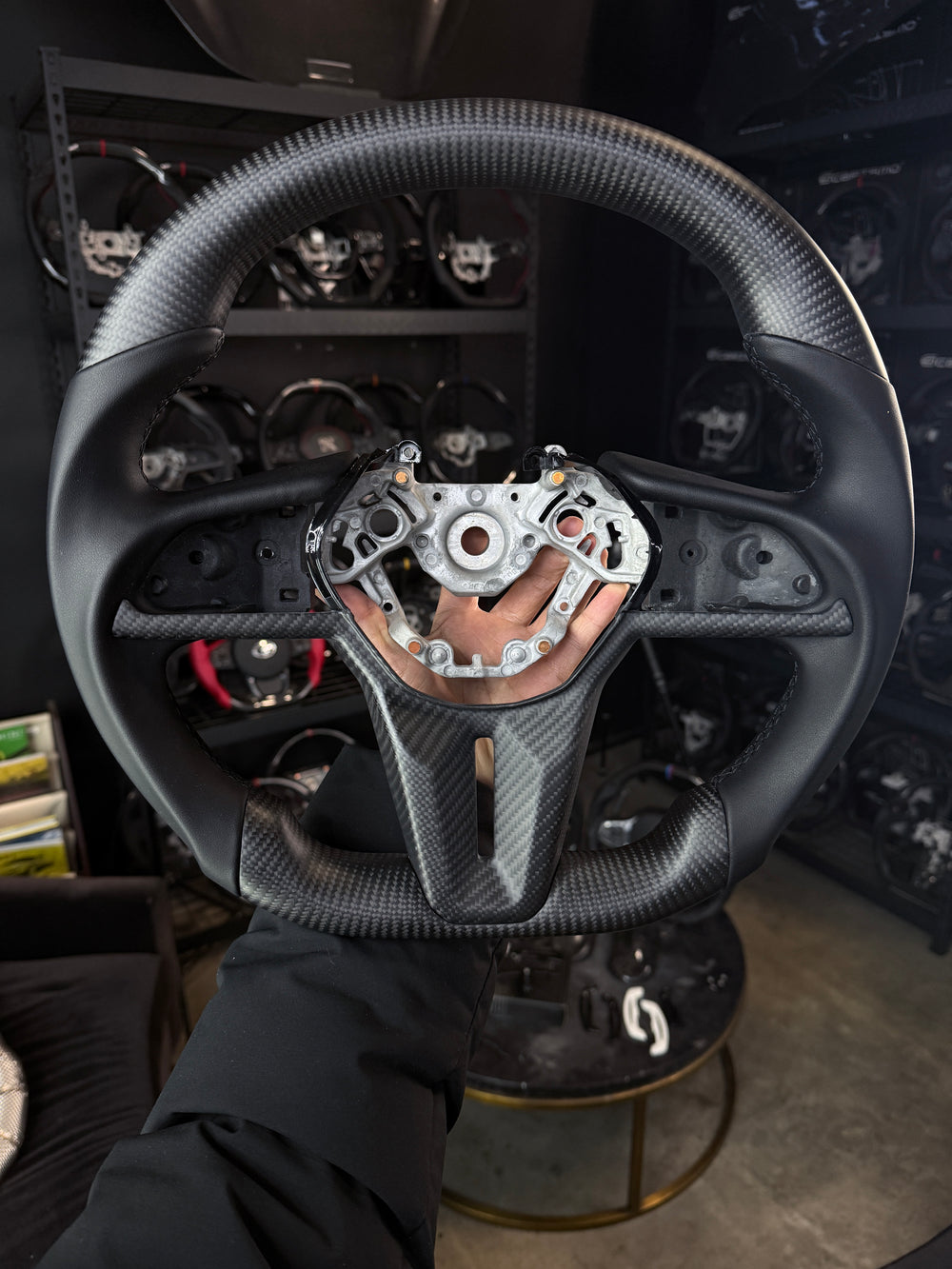 [Made to Order] Nissan GT-R (R35 EBA) - Sport - Matte Carbon - Perforated Leather - Red Stitching - Red Stripe