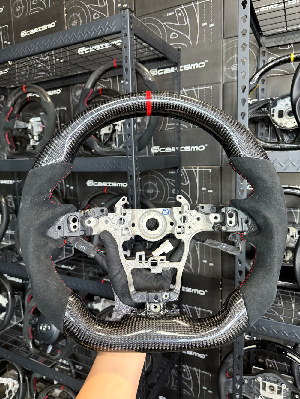 Carismo Steering Wheel For Toyota GR Corolla / Yaris - Sport - Gloss Carbon - Alcantara