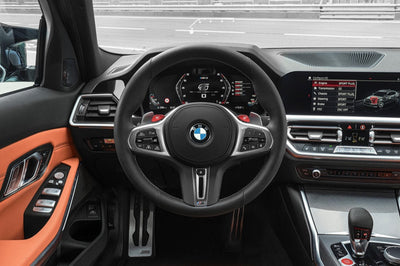 Example photo of a current steering wheel, taken straight on in good light