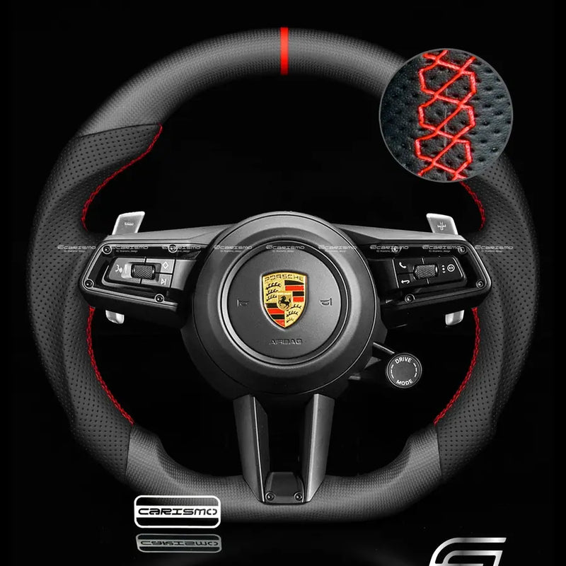 Porsche 911 (992) · matte carbon steering wheel by Carismo