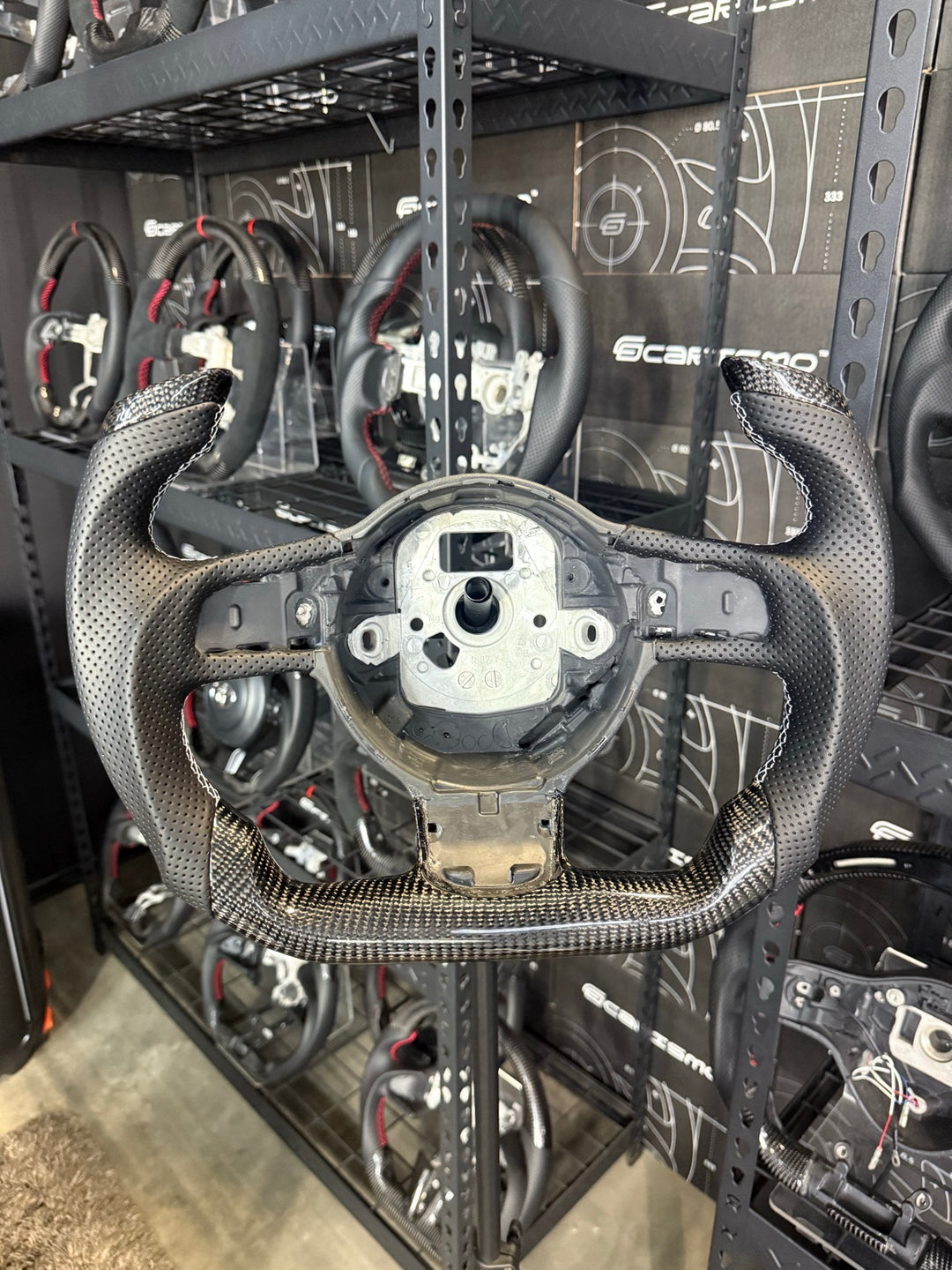 [Made to Order] Audi R8 (Gen 1) - F1 Competition - Gloss Carbon - Perforated Leather - White Stitching - No Stripe