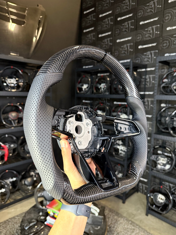 [Made to Order] Audi R8 (Gen 2) - Sport - Gloss Carbon - Perforated Leather - Black Stitching - Black Stripe