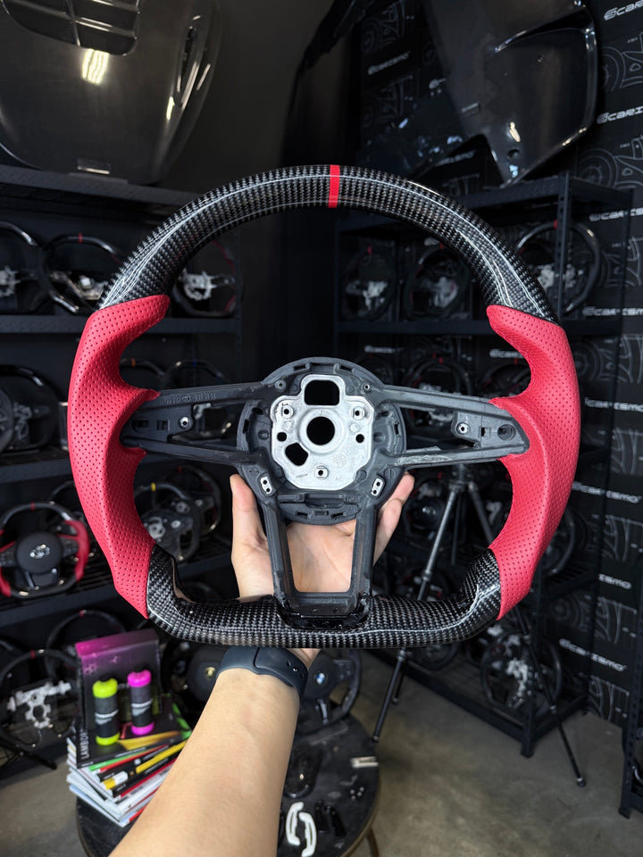 [Made to Order] Audi R8 (Gen 2) - Sport - Gloss Carbon - Red Perforated Leather - Red Stitching - Red Stripe