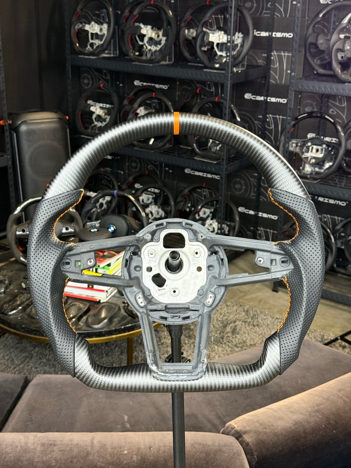 [Made to Order] Audi R8 (Gen 2) - Sport - Matte Carbon - Perforated Leather - Orange Stitching - Orange Stripe