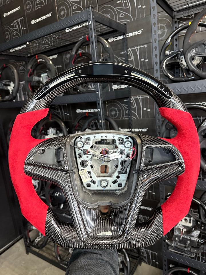 [Made to Order] Chevrolet Camaro (Gen 5 Facelift) - Classic RPM LED - Gloss Carbon - Red Alcantara - Red Stitching - No Stripe