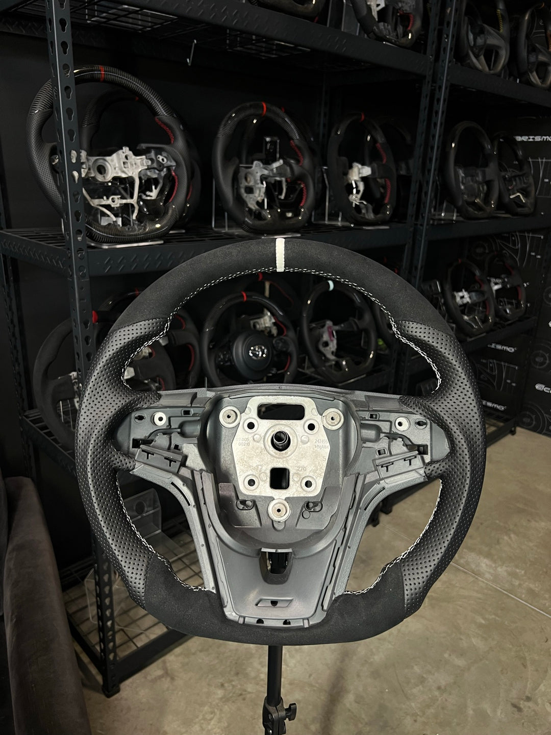 [Made to Order] Chevrolet Camaro (Gen 5 Facelift) - Sport - No Carbon (Alcantara) - Perforated Leather - White Stitching - White Alcantara Stripe