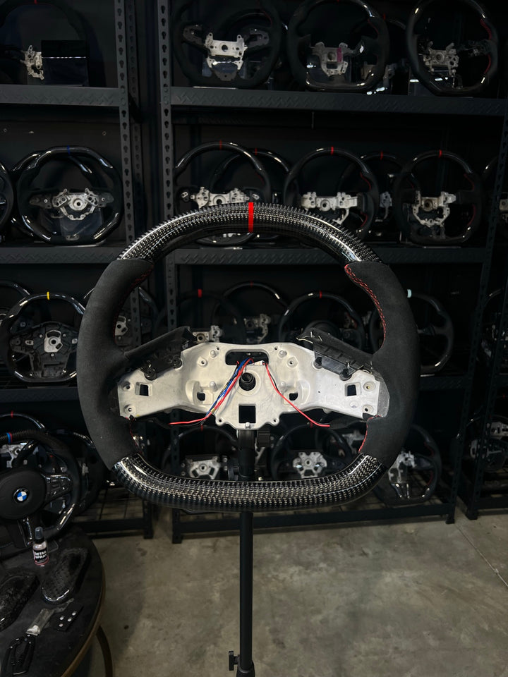 [Made to Order] Chevrolet Corvette (C8) - Sport - Gloss Carbon - Alcantara - Red Stitching - Red Stripe