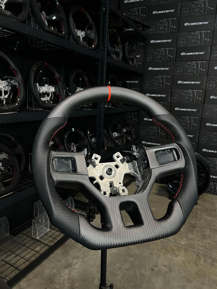 [Made to Order] Dodge Ram (Gen 4) - Sport - Matte Carbon - Perforated Leather - Red Stitching - Red Stripe