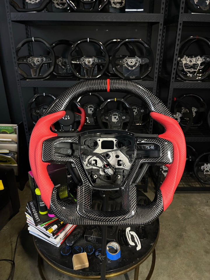 [Made to Order] Ford F-150 Raptor (Gen 2) - Signature - Gloss Carbon - Red Perforated Leather - Black Stitching - Red Stripe