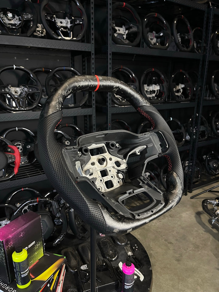 [Made to Order] Ford F-150 Raptor (Gen 3) - Signature - Matte Forged Carbon - Perforated Leather - Red Stitching - Red Stripe