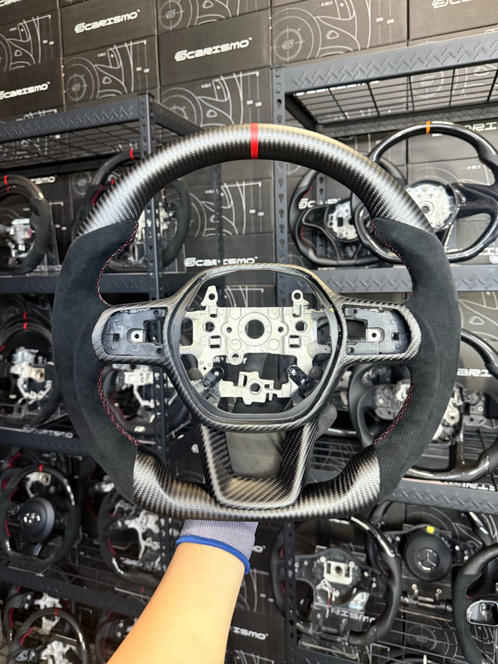 [Made to Order] Honda Civic (FE) / Type R (FL5) - Sport - Matte Carbon - Alcantara - Red Stitching - Red Stripe