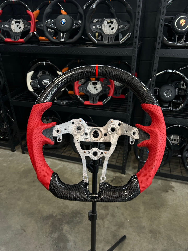 [Made to Order] Hyundai Elantra N (CN7) - Sport - Gloss Carbon - Red Perforated Leather - Red Stitching - Red Stripe
