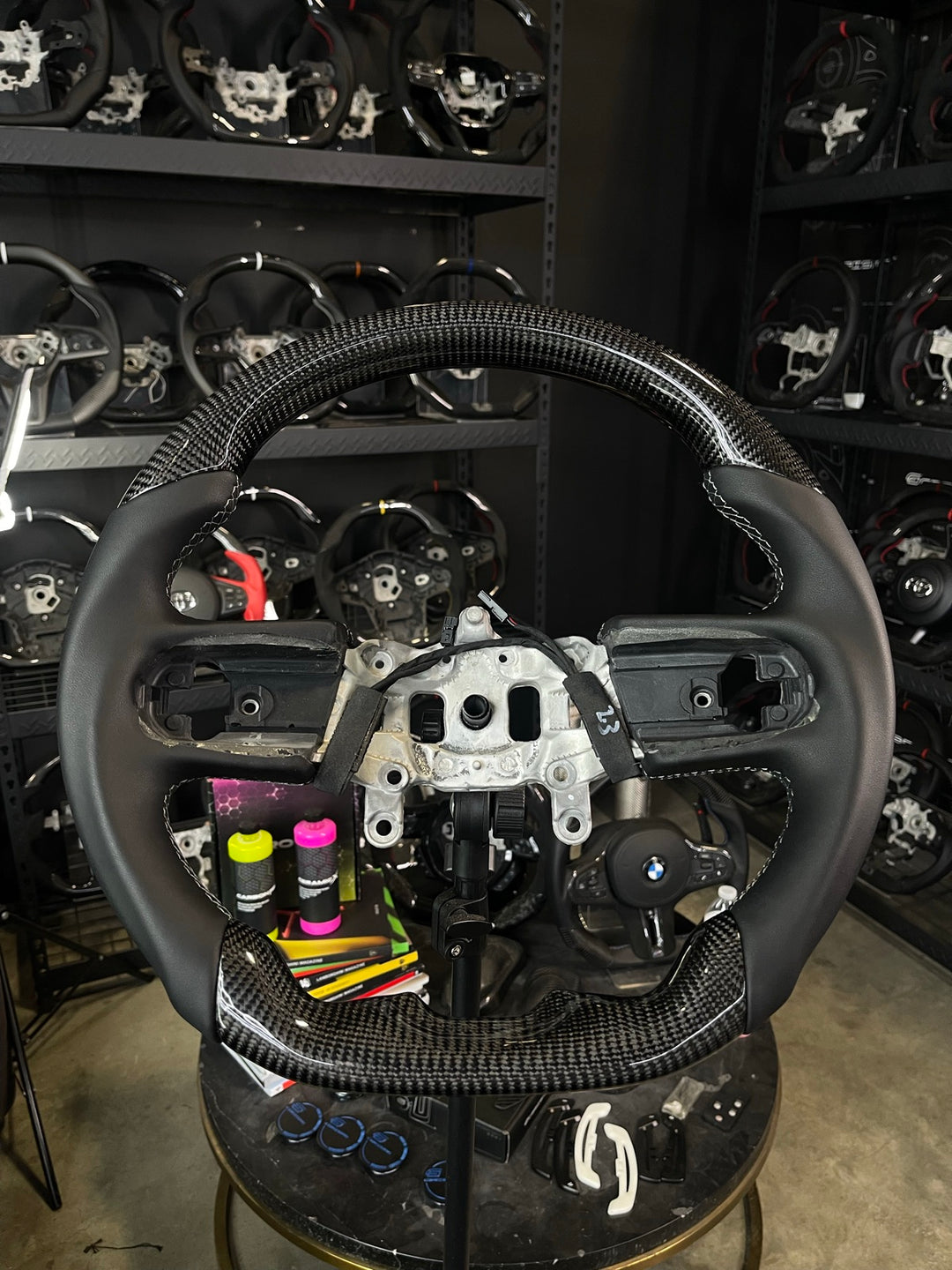 [Made to Order] Jeep Wrangler (JL) - Sport - Gloss Carbon - Smooth Leather - Grey Stitching - No Stripe
