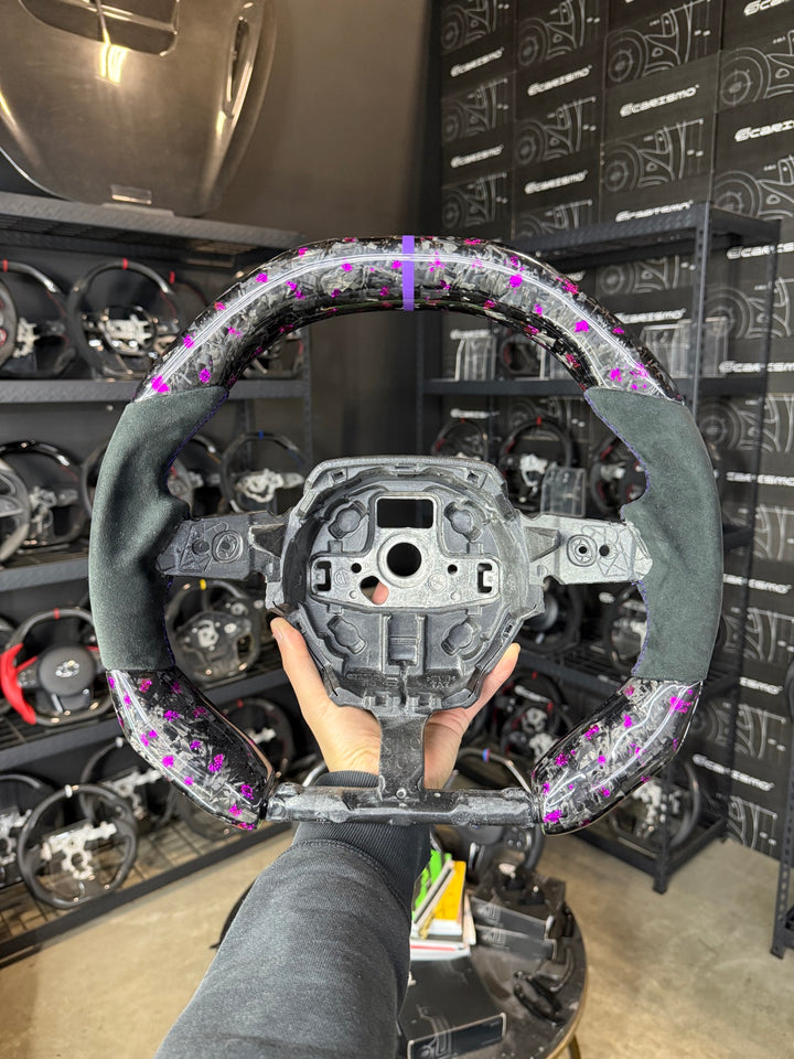 [Made to Order] Lamborghini Huracan - Signature - Gloss Forged Carbon with Purple Flakes - Alcantara - Purple Stitching - Purple Stripe