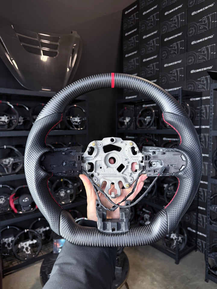 [Made to Order] Mini Cooper (Gen 3 Facelift) - Sport - Matte Carbon - Perforated Leather - Red Stitching - Red Stripe