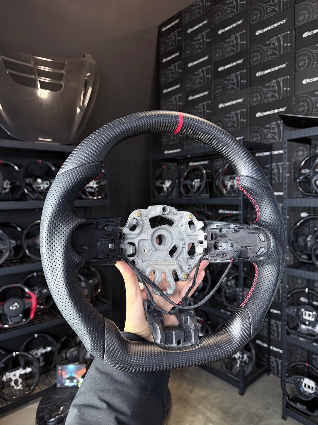 [Made to Order] Mini Cooper (Gen 3 Facelift) - Sport - Matte Carbon - Perforated Leather - Red Stitching - Red Stripe