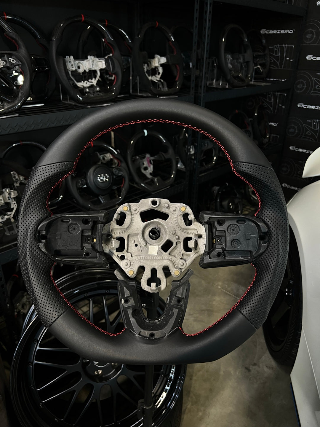 [Made to Order] Mini Cooper (Gen 3) - Sport - Full Leather - Perforated Leather - Red Stitching - No Stripe