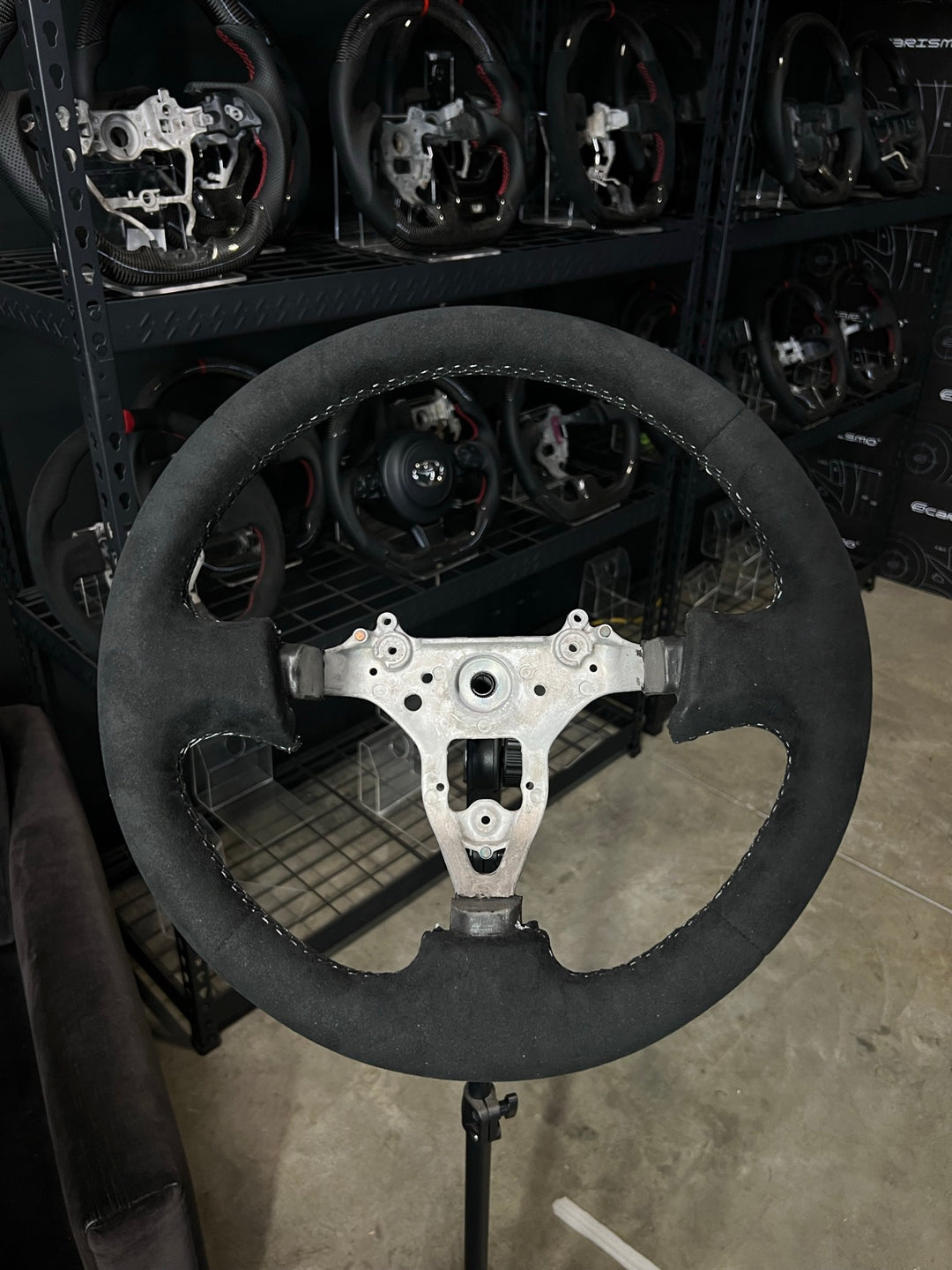 [Made to Order] Nissan GT-R (R34) - OEM Shape - Full Alcantara - Alcantara - Grey Stitching - No Stripe