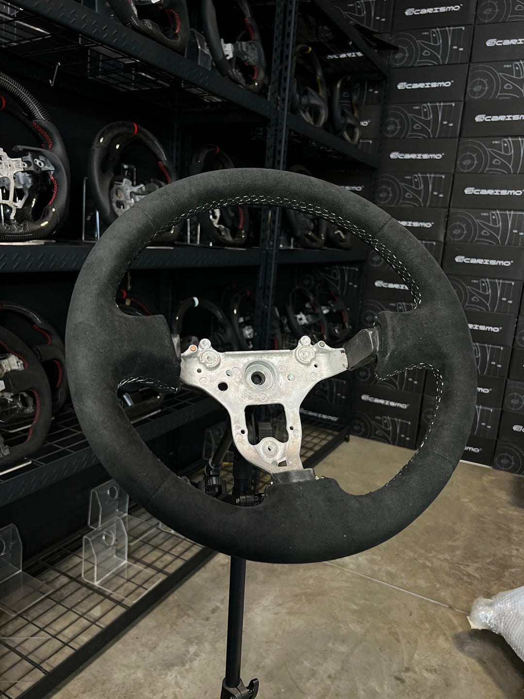 [Made to Order] Nissan GT-R (R34) - OEM Shape - Full Alcantara - Alcantara - Grey Stitching - No Stripe