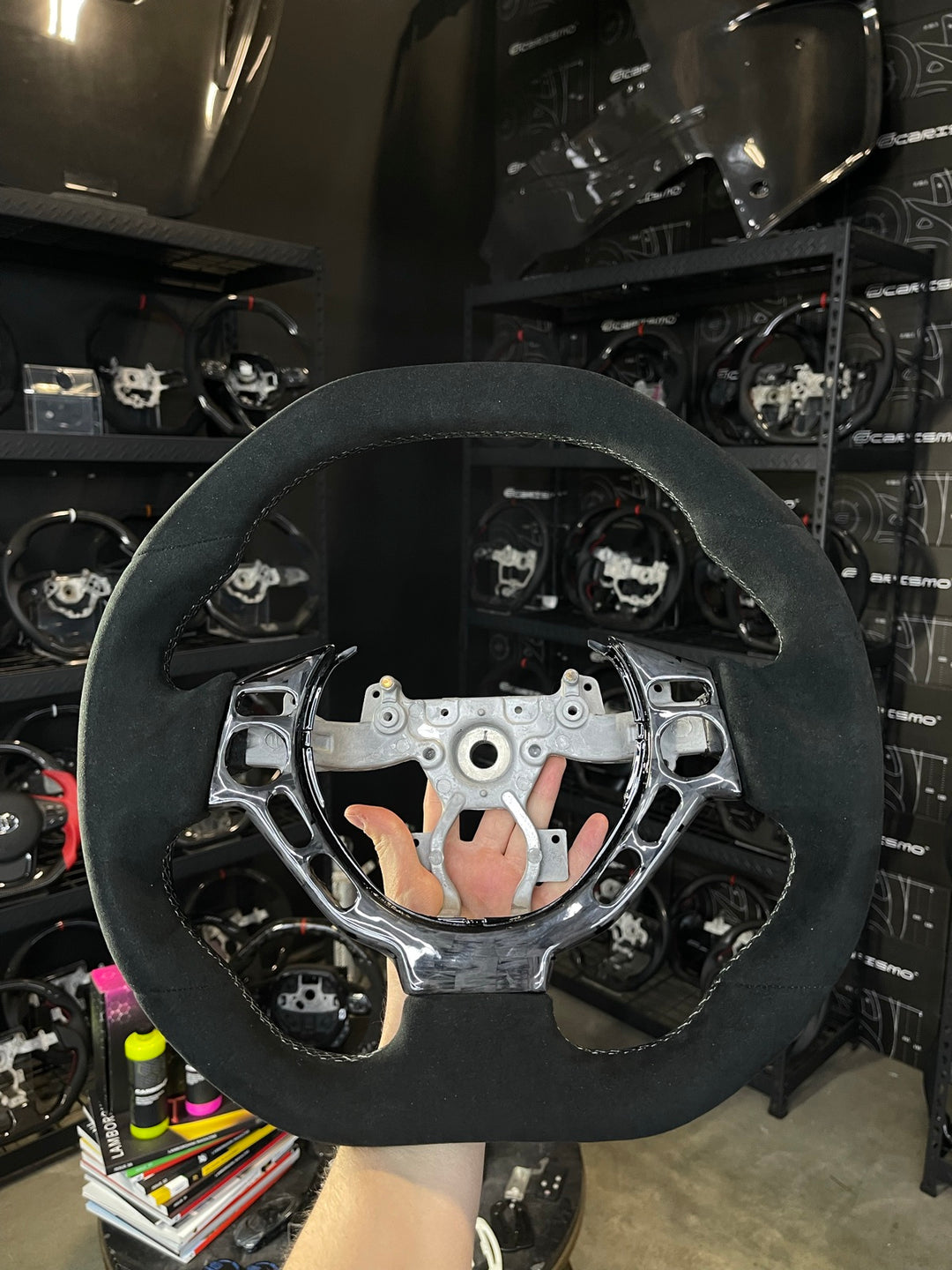 [Made to Order] Nissan GT-R (R35 CBA & DBA) - Signature - Full Alcantara - Alcantara - Grey Stitching - No Stripe