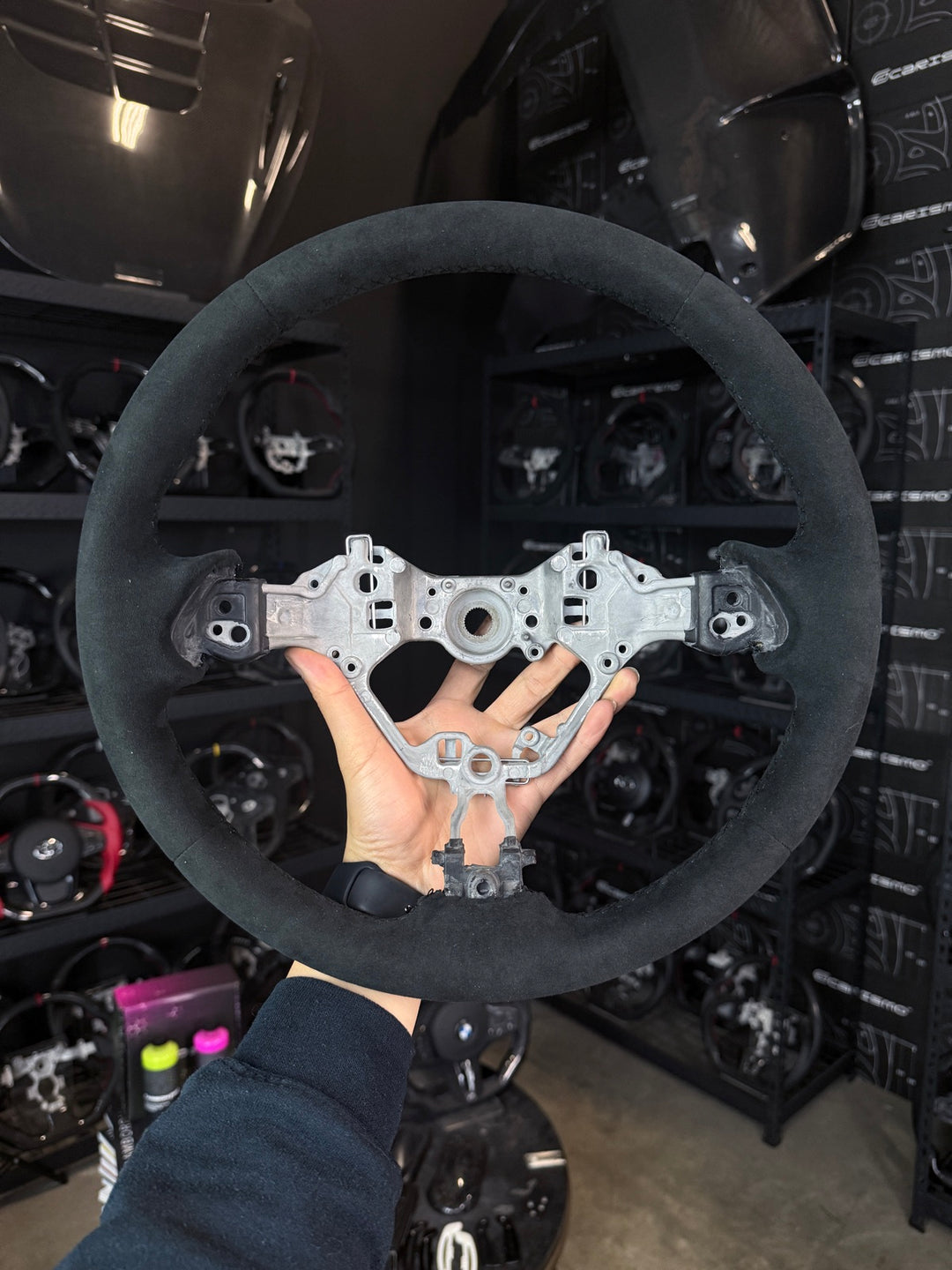 [Made to Order] Toyota GR86 (ZN8) - OEM Shape - Full Alcantara - Alcantara - Black Stitching - No Stripe