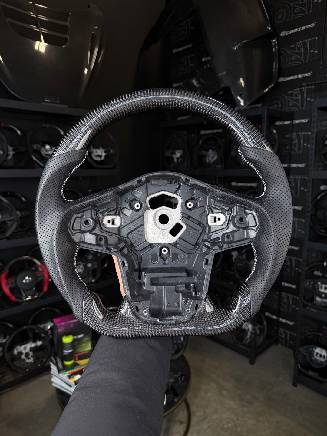 [Made to Order] Toyota Supra (MKV) - Sport - Gloss Carbon - Perforated Leather - White Stitching - No Stripe
