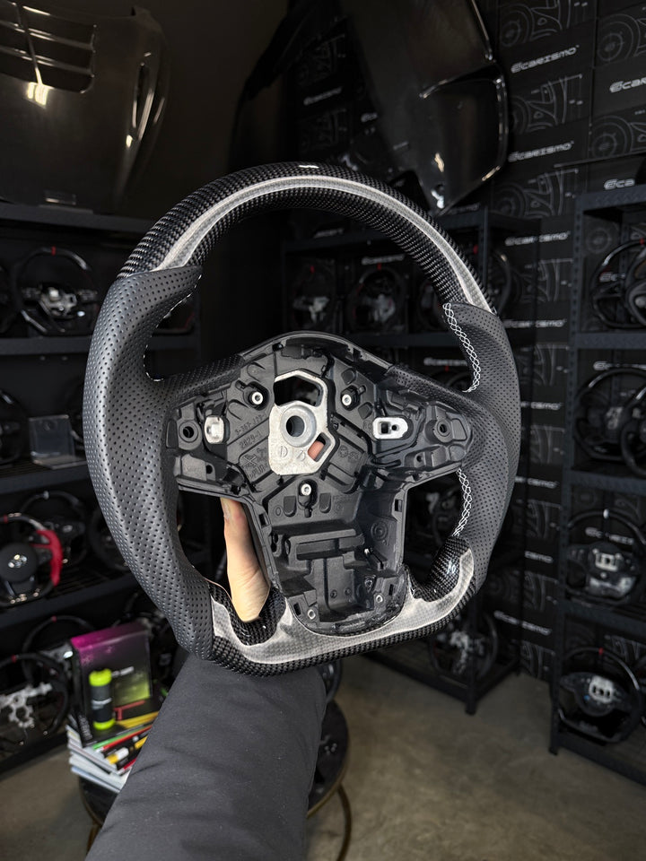 [Made to Order] Toyota Supra (MKV) - Sport - Gloss Carbon - Perforated Leather - White Stitching - No Stripe