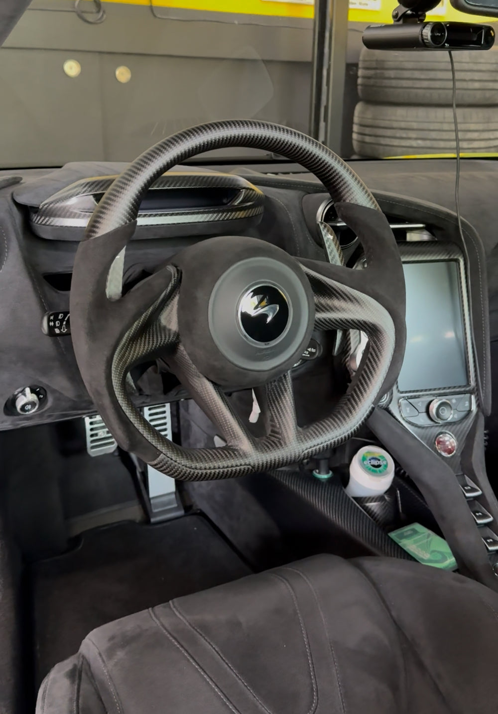 [Made to Order] McLaren Super Series - Sport - Matte Carbon - Alcantara - Black Stitching - No Stripe