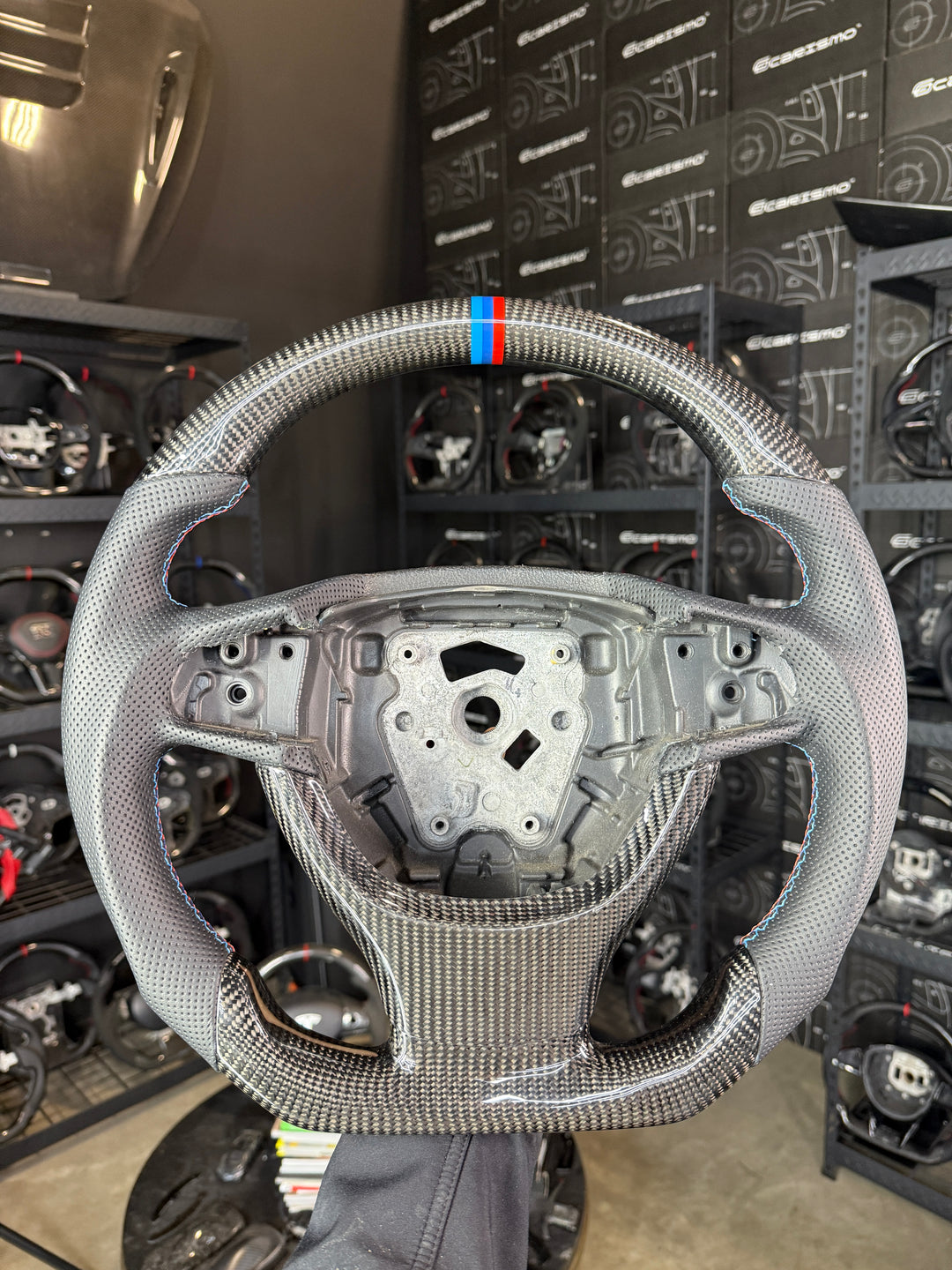 [Media/Test] BMW (F10 Pre-LCI) - Sport - Gloss Carbon - Perforated Leather - BMW M Colors Stitching - BMW M Colors Stripe