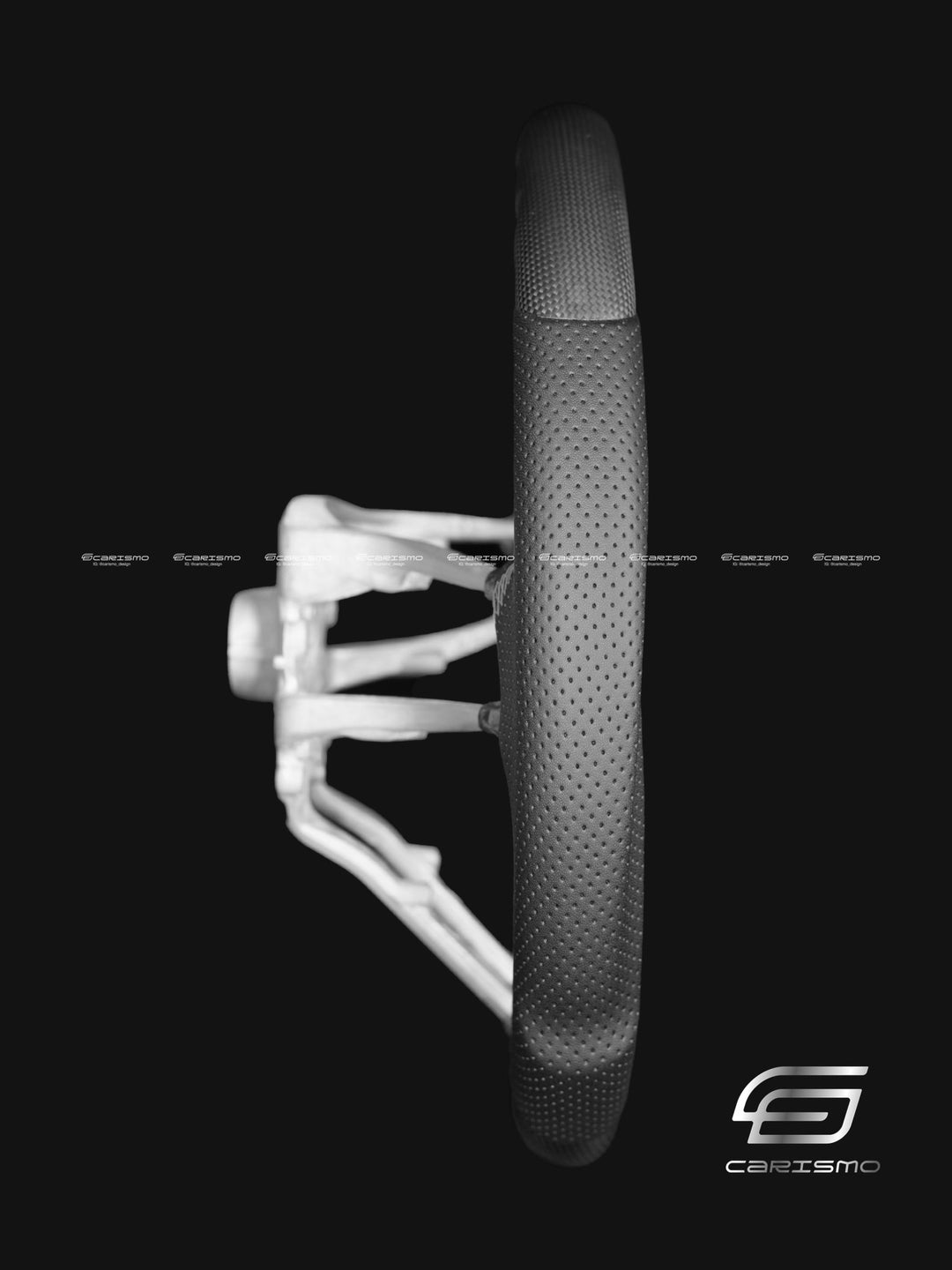 Carismo Steering Wheel For Audi A6 / S6 / RS6 (C8 Flat Bottom) - Sport - Matte Carbon - Perforated Leather - Carismo