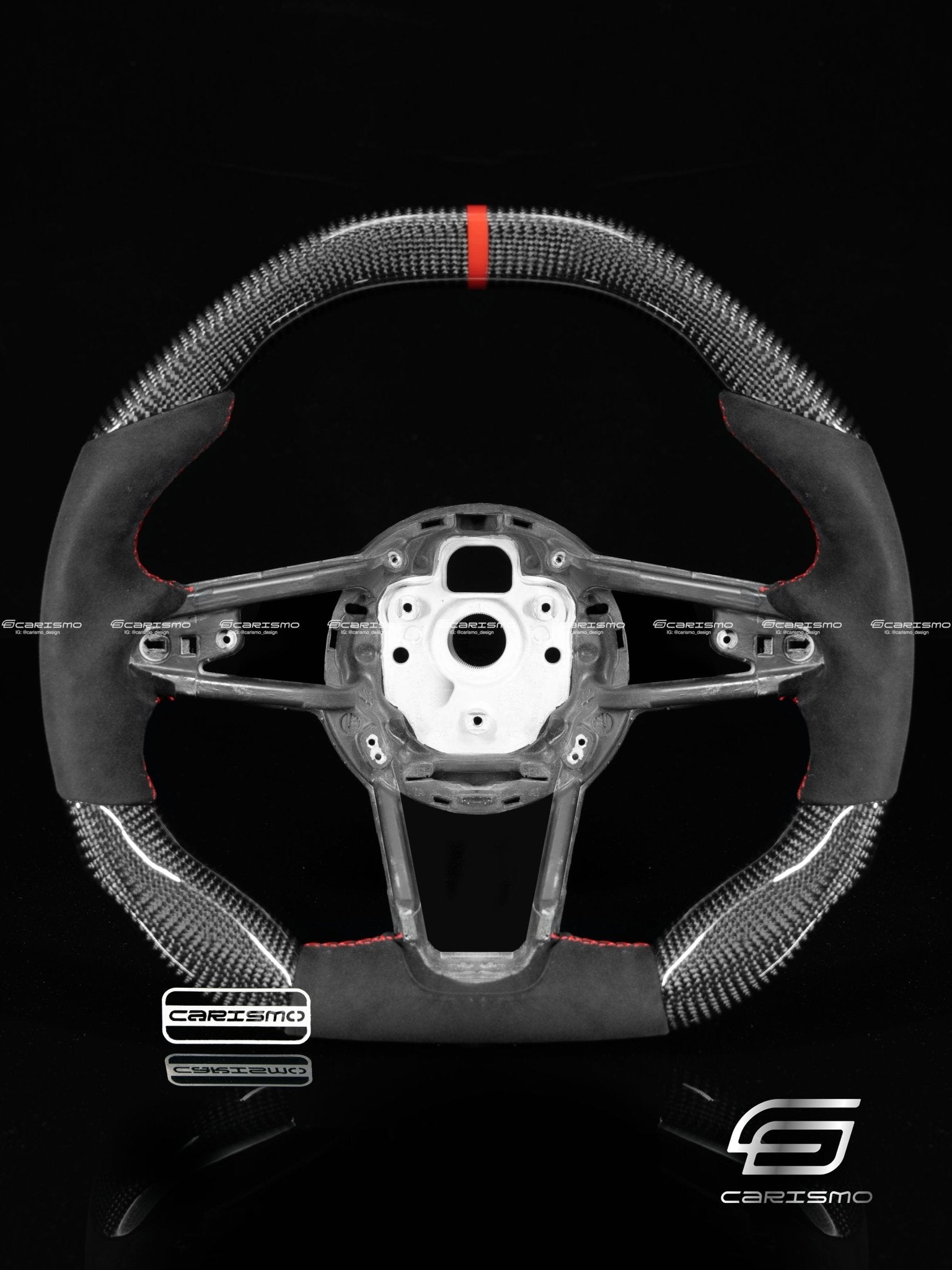 Carismo Steering Wheel For Audi R8 (Gen 2) - Signature - Gloss Carbon - Alcantara - Carismo