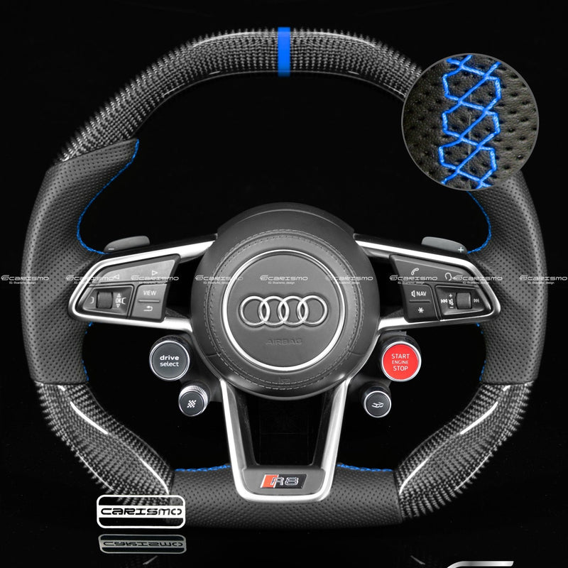Carismo Steering Wheel For Audi R8 (Gen 2) - Signature - Gloss Carbon - Perforated Leather-Collection