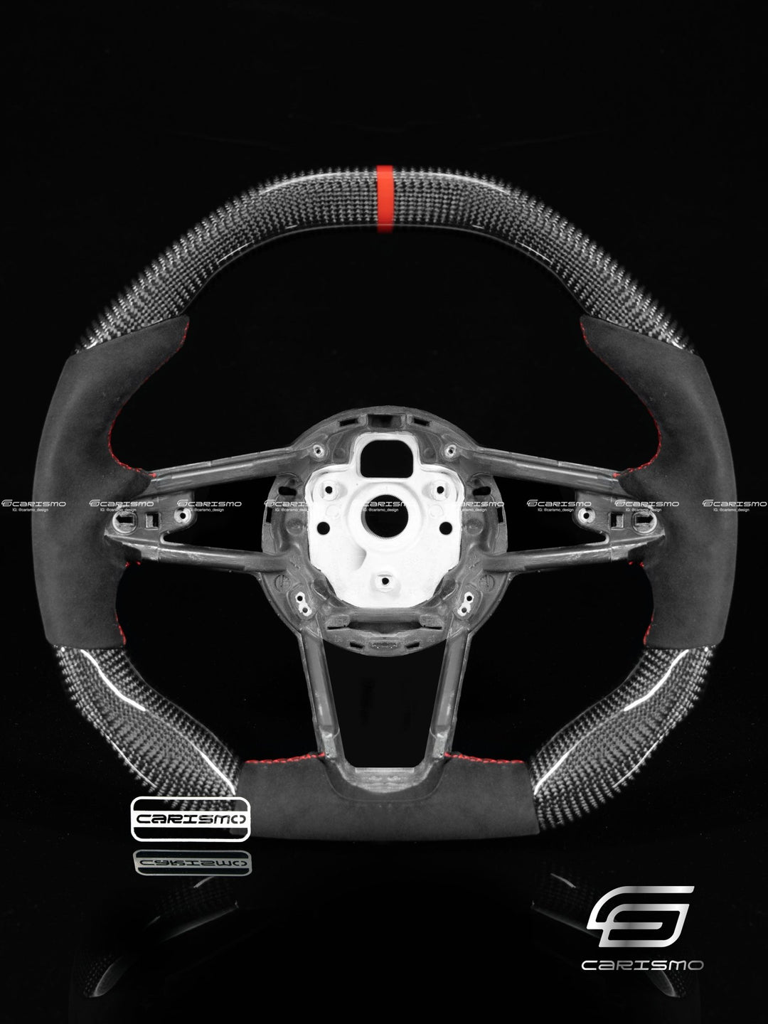 Carismo Steering Wheel For Audi R8 (Gen 2) - Signature - Gloss Carbon - Perforated Leather - Carismo