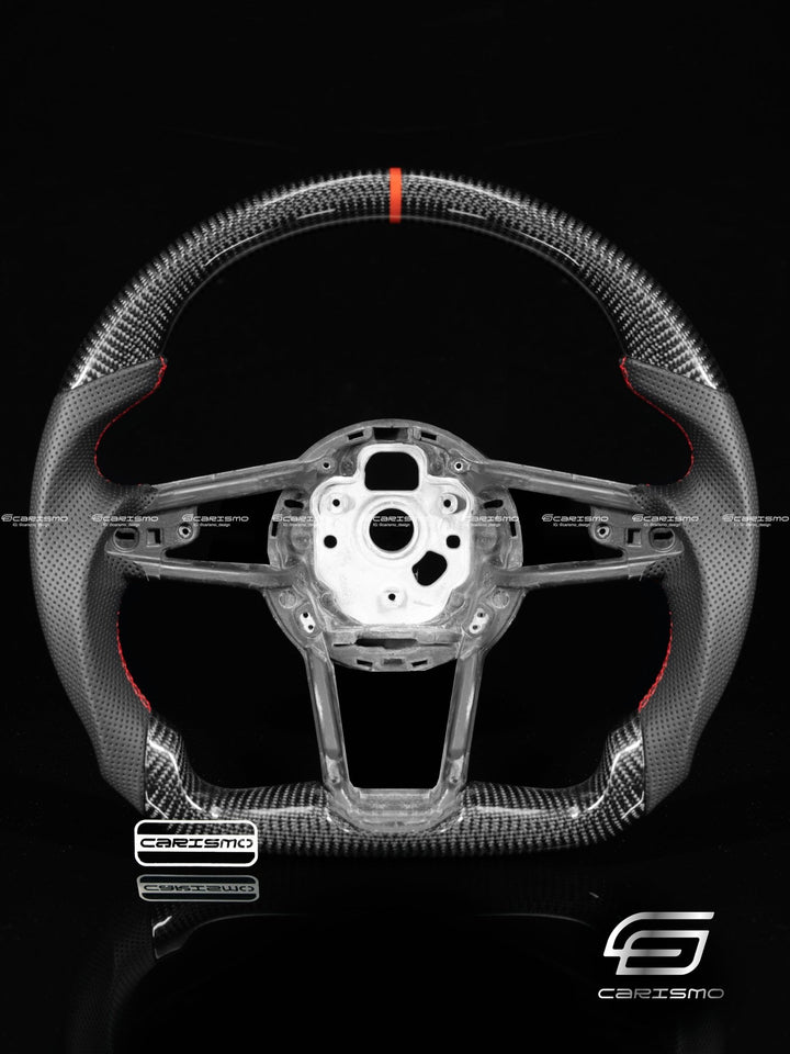 Carismo Steering Wheel For Audi R8 (Gen 2) - Sport - Gloss Carbon - Perforated Leather - Carismo
