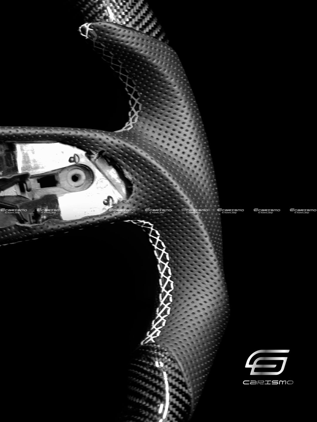Carismo Steering Wheel For Audi R8 (Gen 2) - Sport - Gloss Forged Carbon - Perforated Leather - Carismo