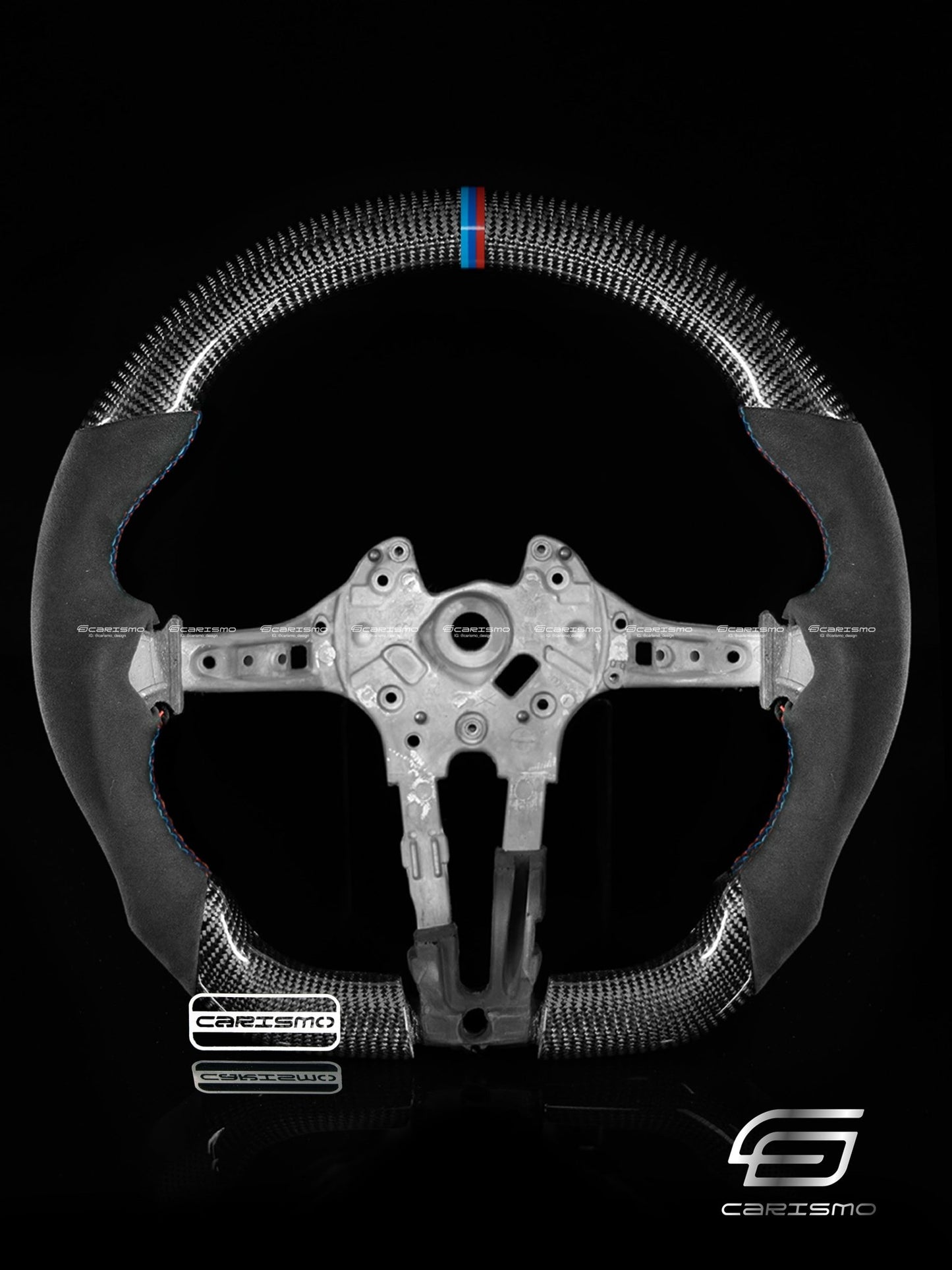 Carismo Steering Wheel For BMW 3 Series (F30) / M3 (F80) M Performance Wheel - Sport - Gloss Carbon - Alcantara - Carismo