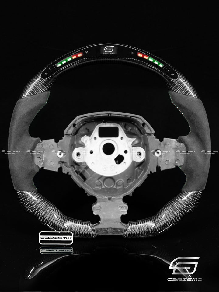 Carismo Steering Wheel For Lamborghini Aventador - Classic RPM LED - Gloss Carbon - Alcantara - Carismo