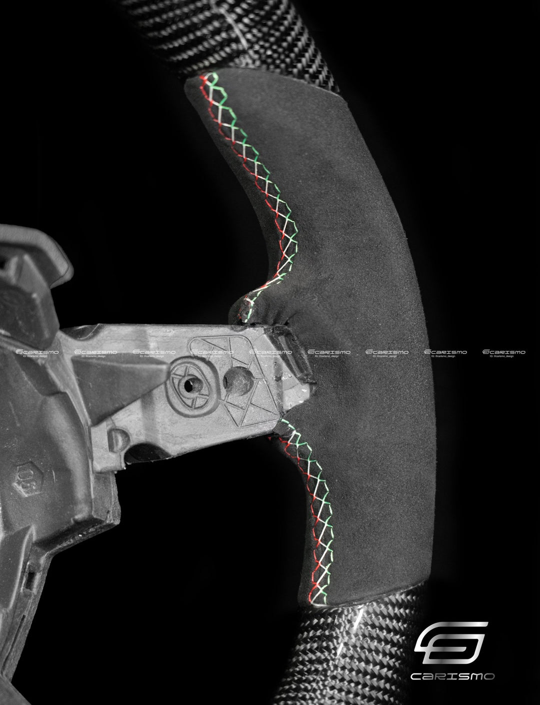 Carismo Steering Wheel For Lamborghini Aventador - F1 Competition - Gloss Carbon - Alcantara - Carismo