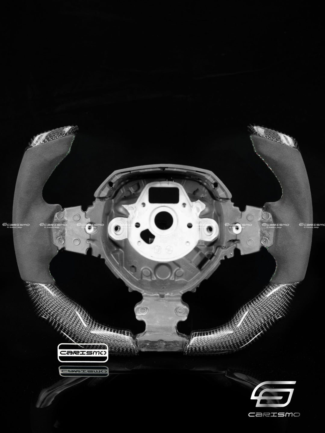 Carismo Steering Wheel For Lamborghini Aventador - F1 Competition - Gloss Carbon - Alcantara - Carismo