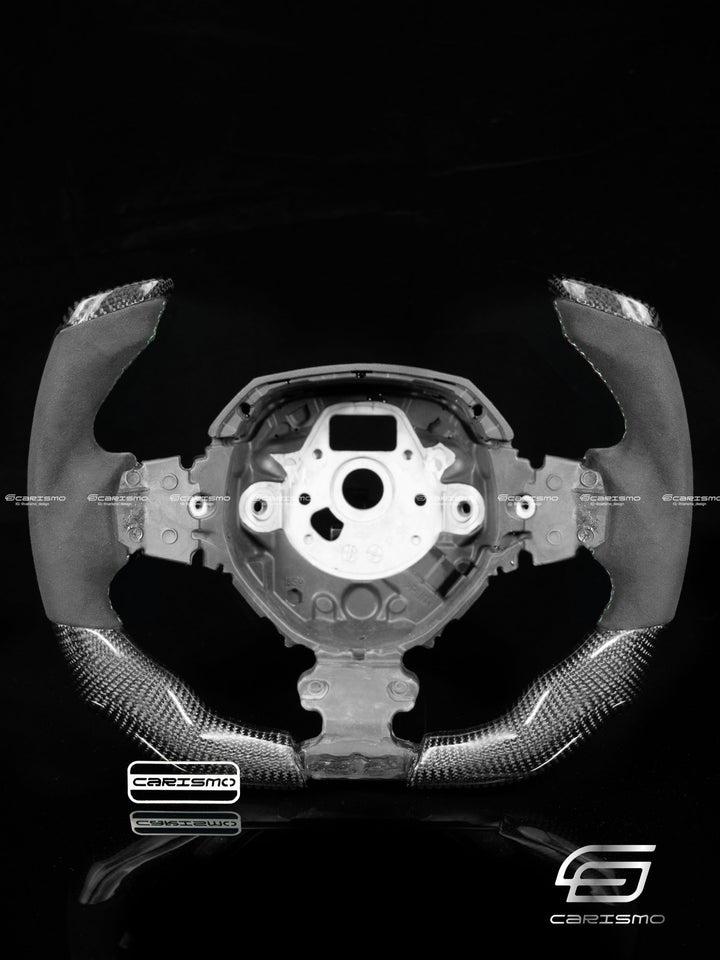 Carismo Steering Wheel For Lamborghini Aventador - F1 Competition - Gloss Carbon - Alcantara - Carismo