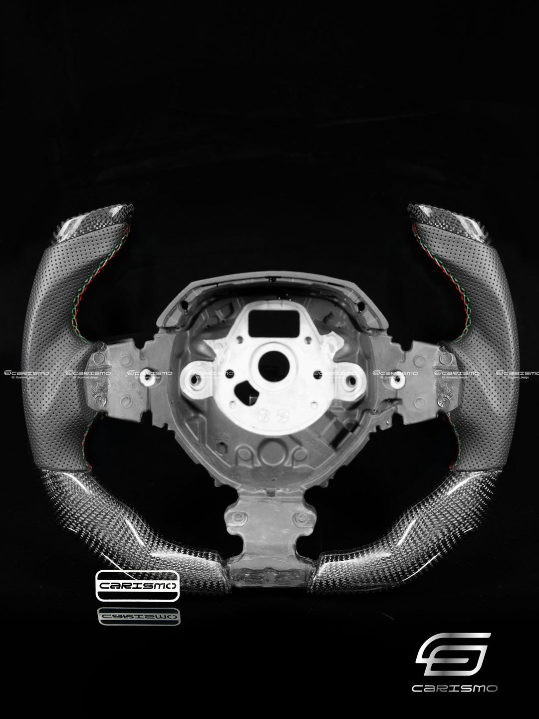 Carismo Steering Wheel For Lamborghini Aventador - F1 Competition - Gloss Carbon - Perforated Leather - Carismo