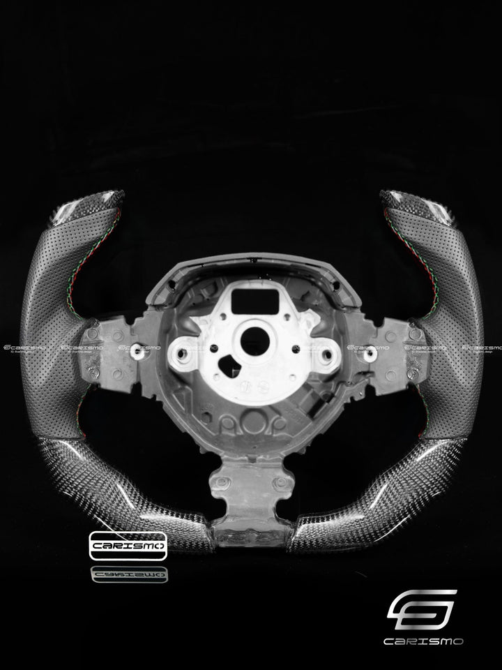 Carismo Steering Wheel For Lamborghini Aventador - F1 Competition - Gloss Carbon - Perforated Leather - Carismo