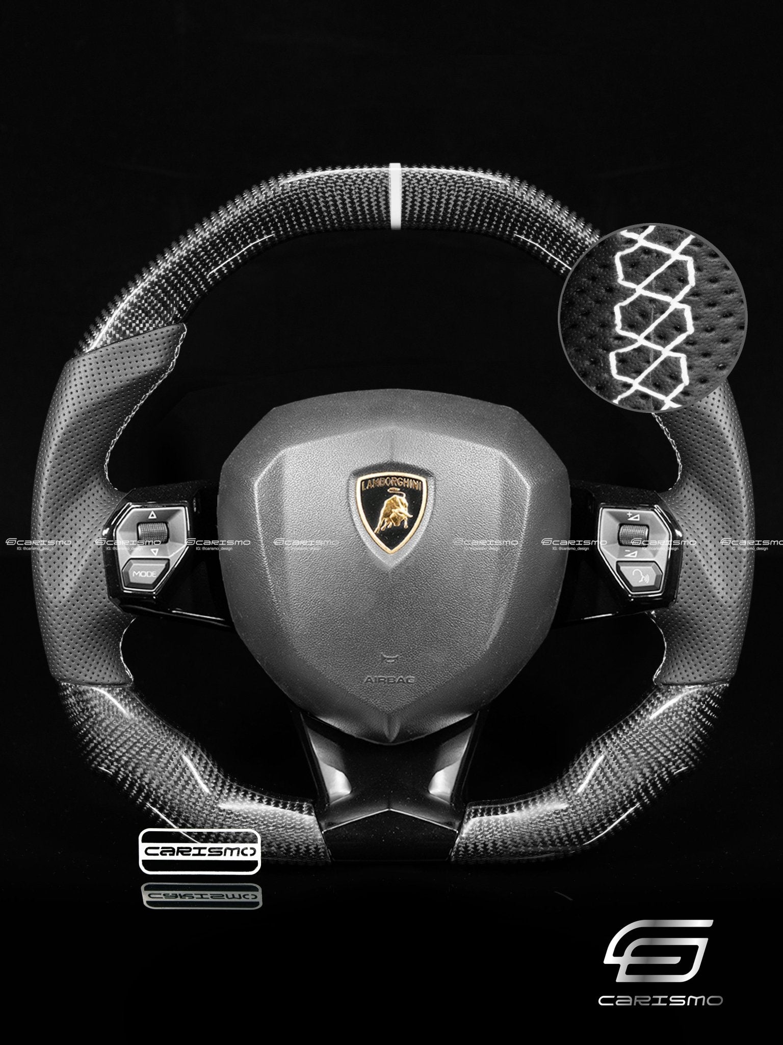 Carismo Steering Wheel For Aventador Signature Gloss C