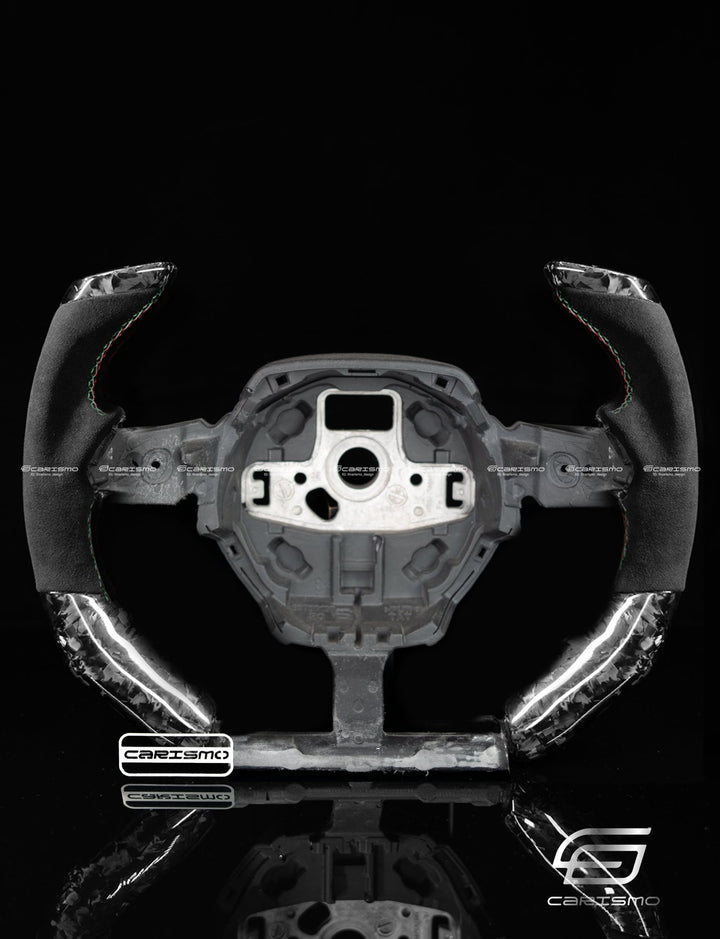 Carismo Steering Wheel For Lamborghini Huracan - F1 Competition - Gloss Forged Carbon - Alcantara - Carismo