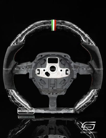 Carismo Steering Wheel For Lamborghini Huracan - Signature - Gloss Forged Carbon - Alcantara - Carismo