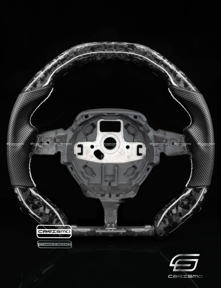 Carismo Steering Wheel For Lamborghini Huracan - Signature - Gloss Forged Carbon - Perforated Leather - Carismo
